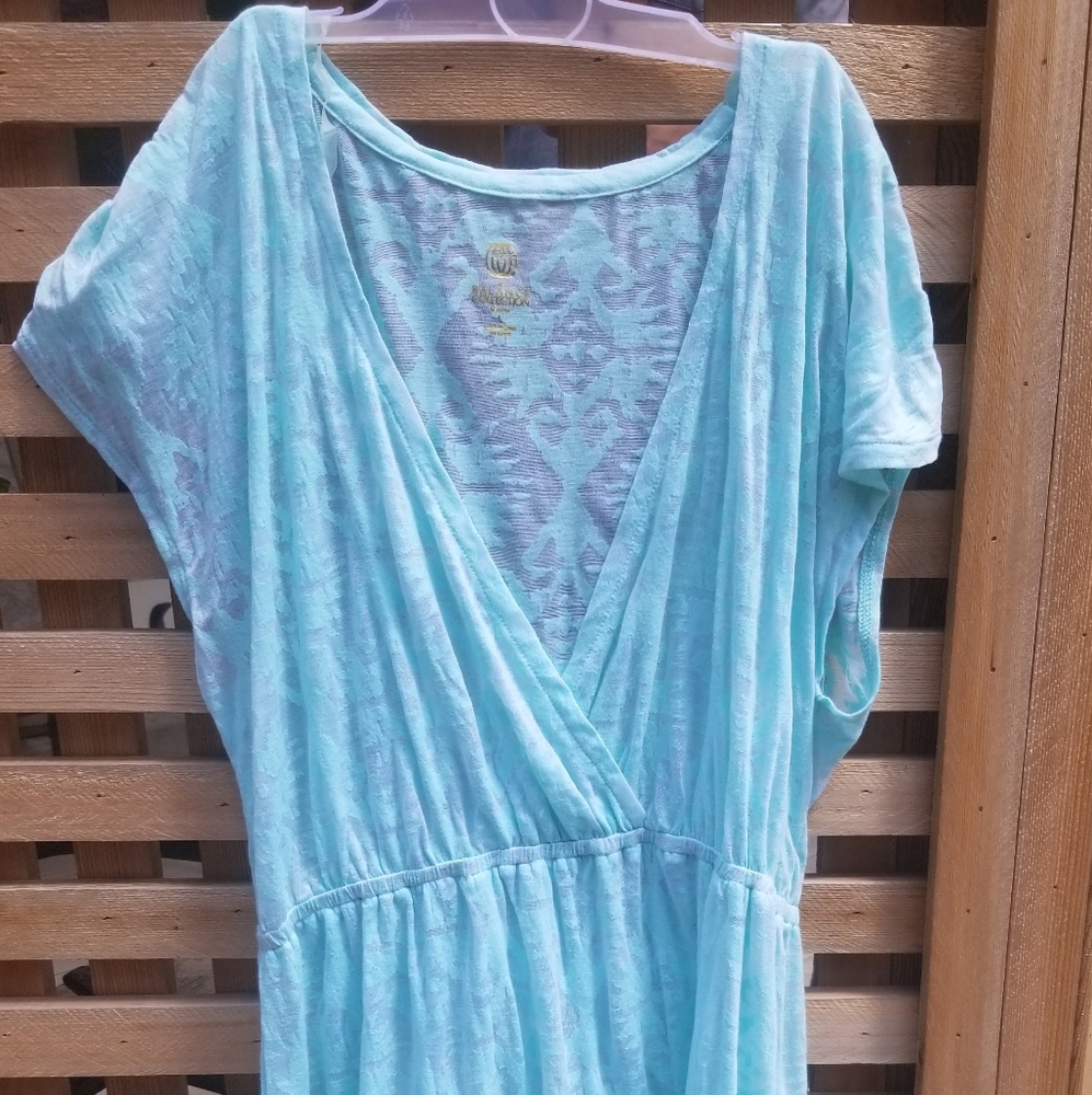 Teal Size Large Marika Swimsuit Cover Up